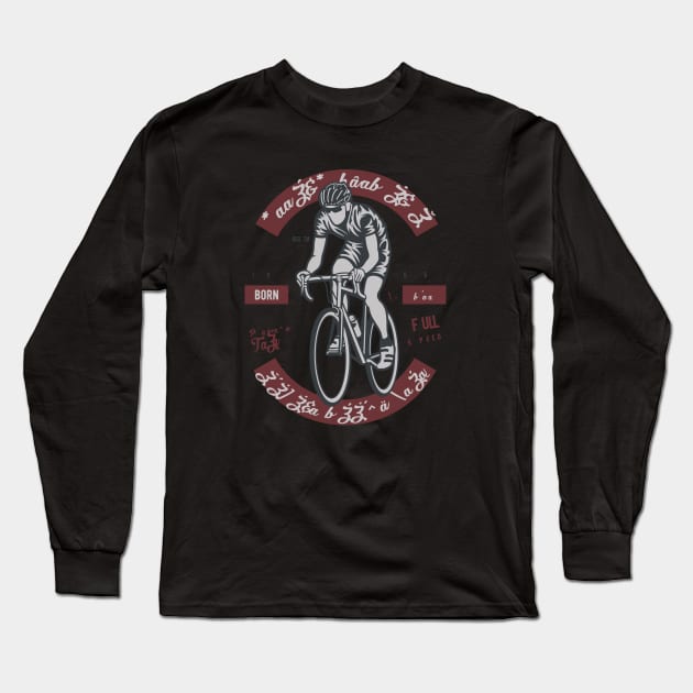 bicycle Long Sleeve T-Shirt by IconRose